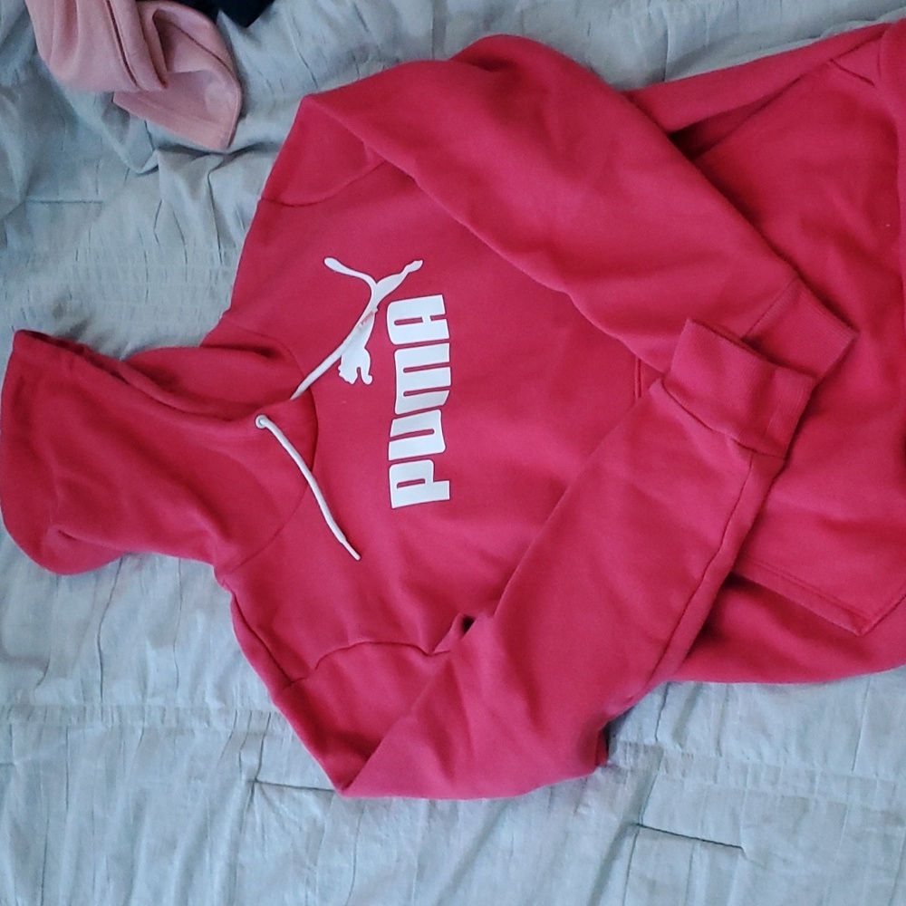 Pink puma hoodie